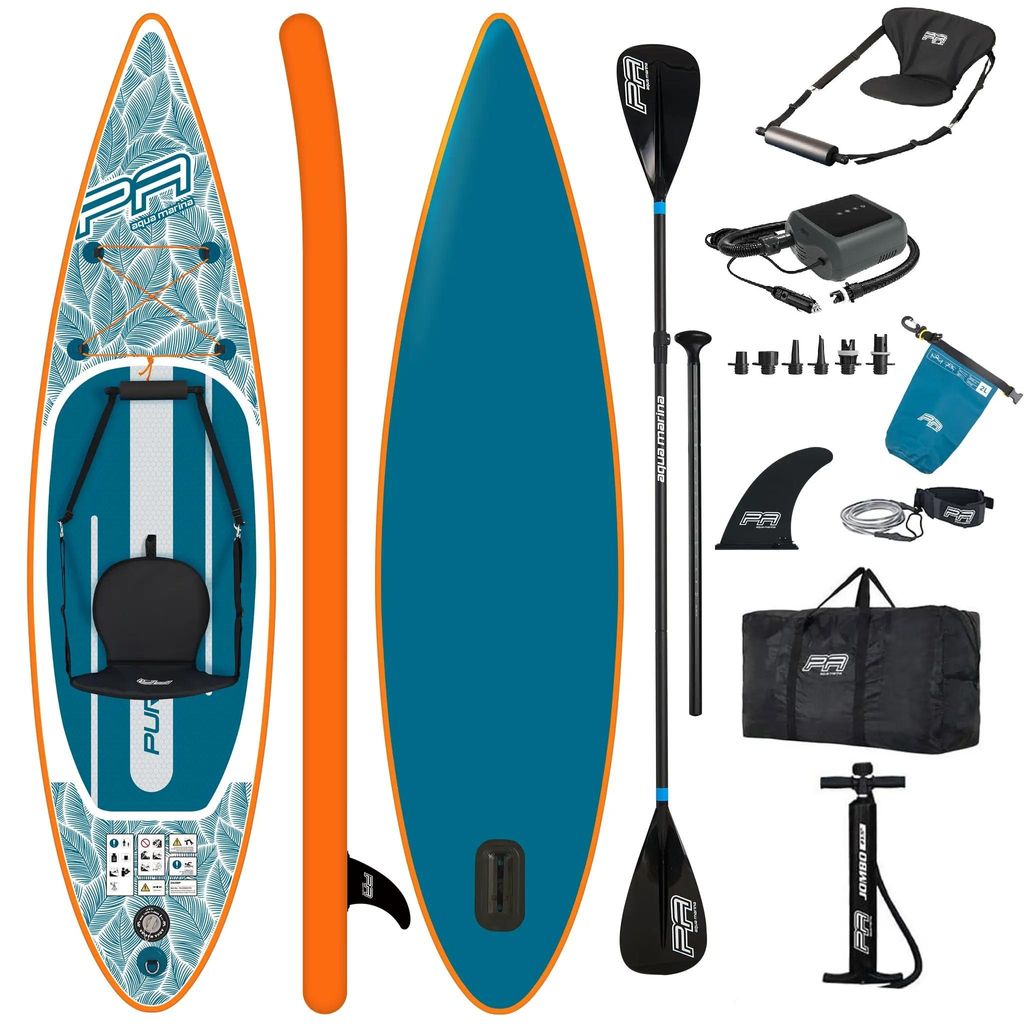 Aqua Marina Pure Air 11'0" SUP-Board 335 cm Combo + E-pumpe PBg 6 12V