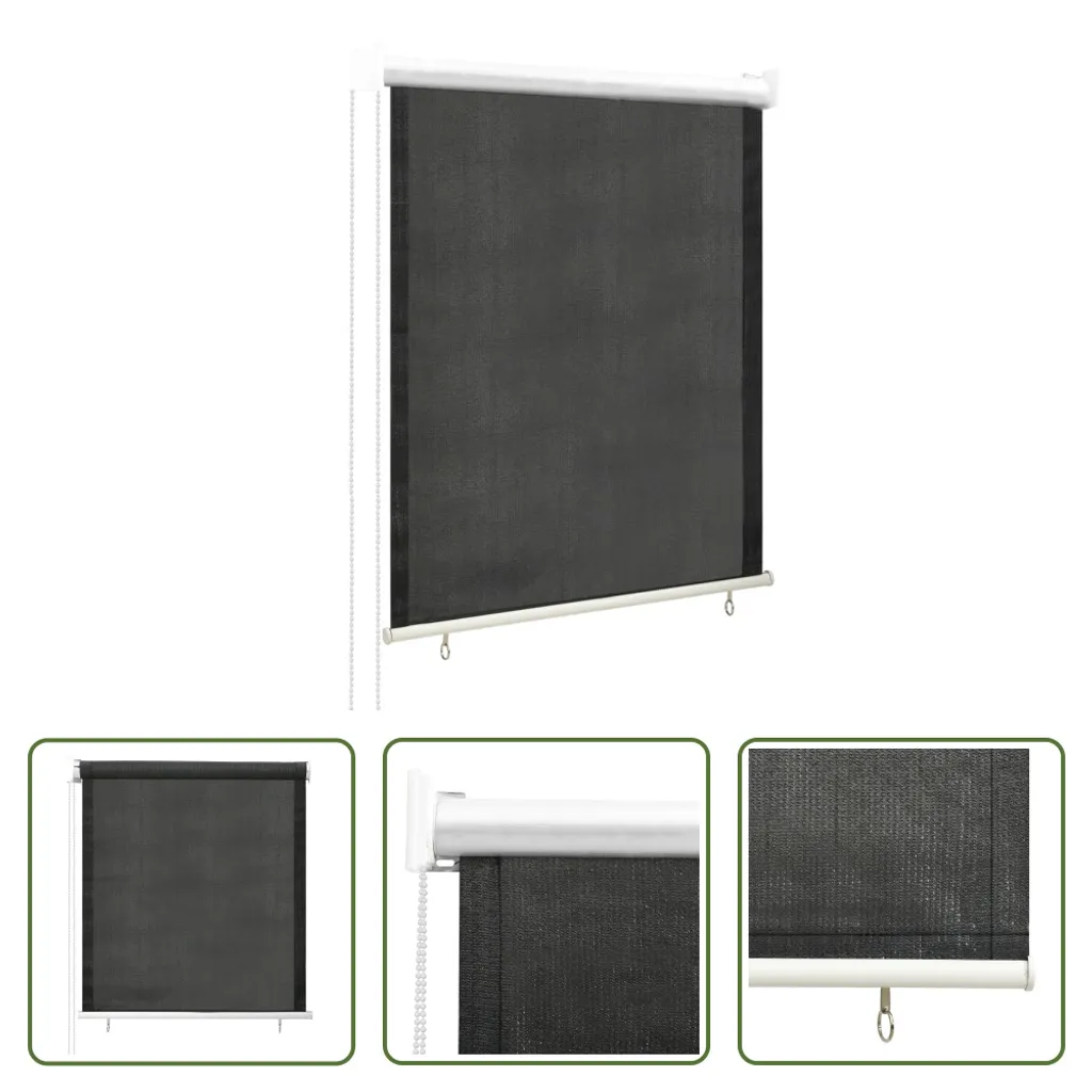 Store extérieur occultant 60 x 140 cm, toile anthracite résistante - 7