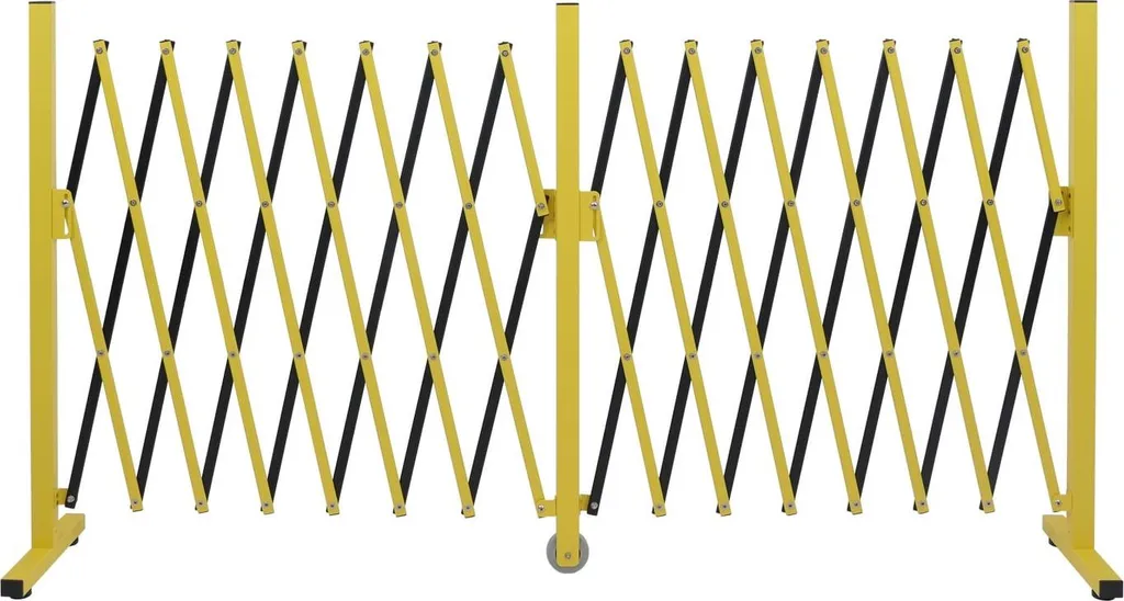 Barrière de sécurité accordéon aluminium 4m pour délimitation de zone