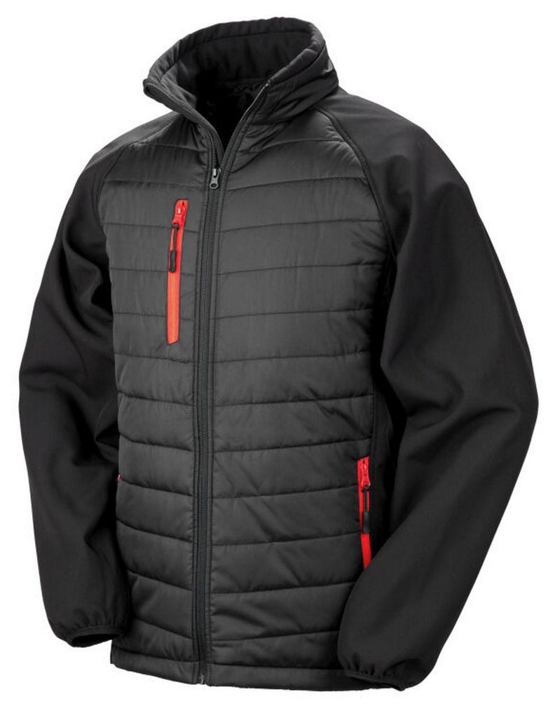 Result - "Compass" Weste für Herren/Damen Uni FK1534 (S) (Schwarz/Rot)
