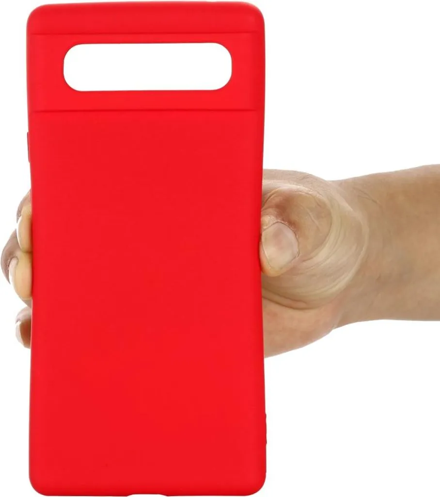 SEAHAI Cover Per Google Pixel 6A - Custodia Ultrasottile TPU A Colori Sfumati - Antiurto - Rosso