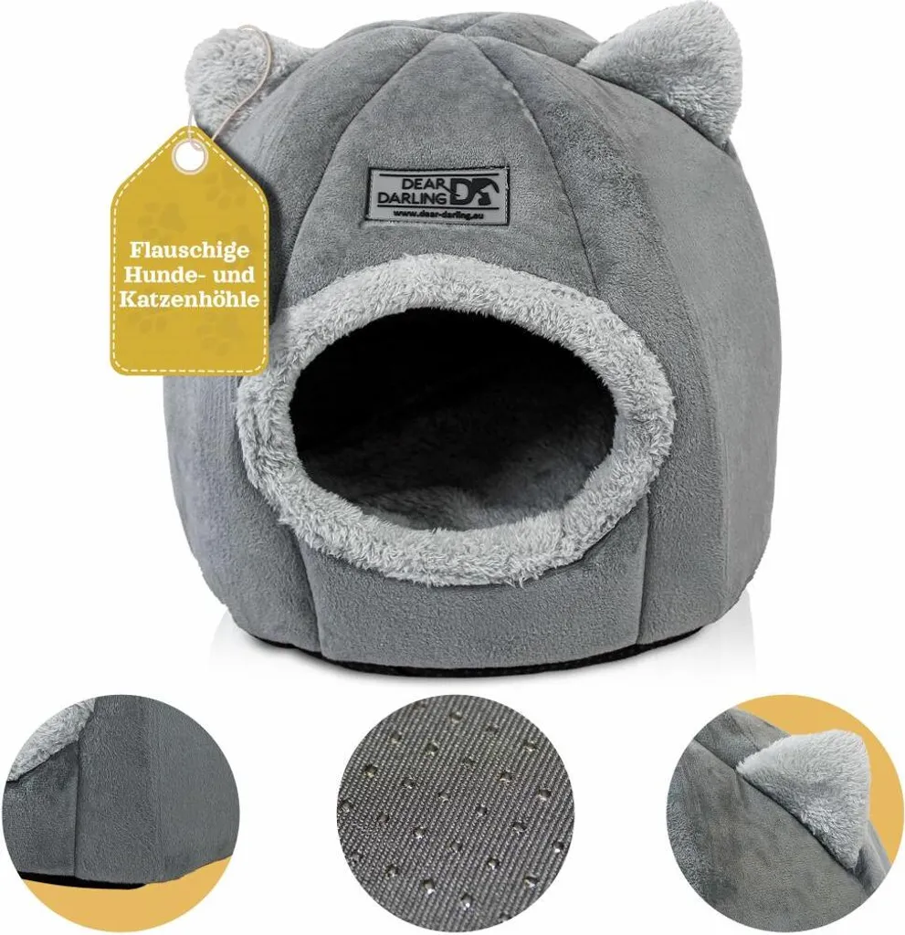 Cestino Cane Gatto DEAR DARLING DD-03GRM Grigio M - Design e Comfort