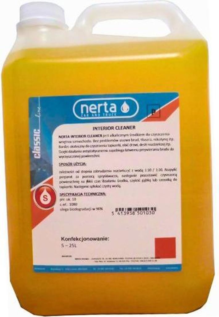 Detergente per tappezzeria e tappeti NERTA INTERIOR CLEANER Immagine del prodotto 