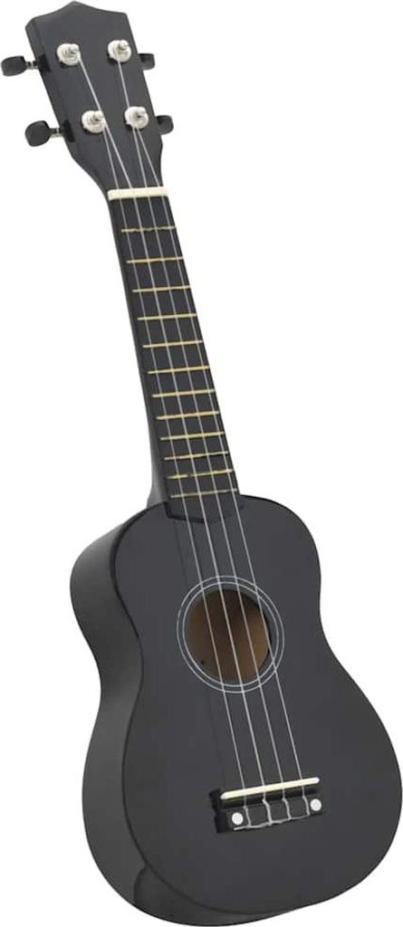 vidaXL Sopránové ukulele sada s taškou pre deti čierna 21" Obrázok produktu 