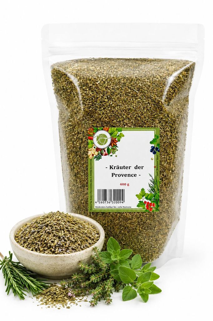 K T 400 g Kräuter der Provence - Gewürzmischung französischer Art - Kräutermix - 1A Qualität
