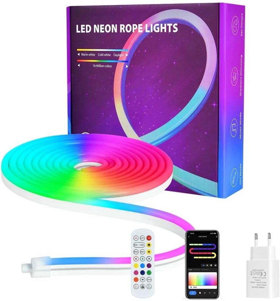 Striscia LED RGB, impermeabile, 3 m – sistema di Immagine del prodotto 