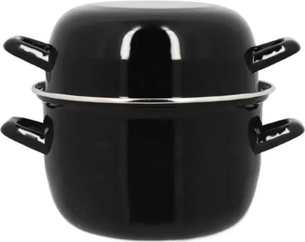 Muscheltopf , Emaille Stahl, 18 cm, 2,7 Liter, Induktionsgeeignet