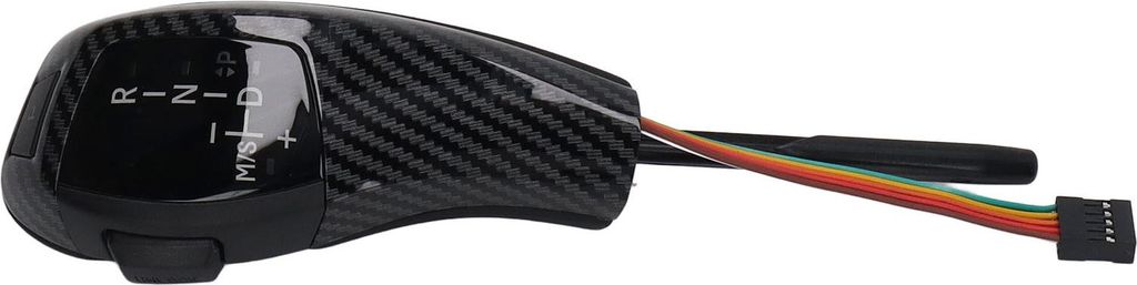 LED Schaltknauf Schalthebel Kopf Nachrüstsatz mit Motor Start Stop Taste für 5er E39 7er E38 LHD Carbon Fiber Style