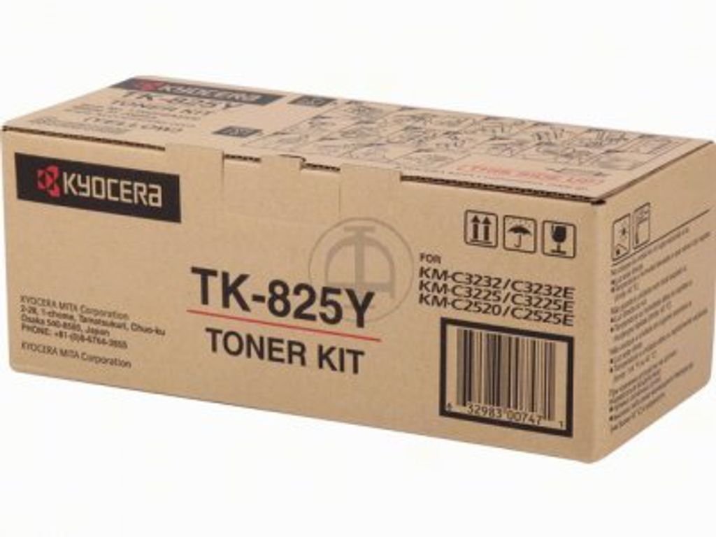 Kyocera Mita TK-825Y Tonerkartusche 1T02FZAEU0 Gelb fr Kyocera Mita KM-C3232