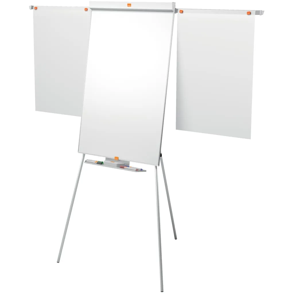 Nobo Flipchart Shark Tableau de Conférence Réglable Argent et Bleu - 2