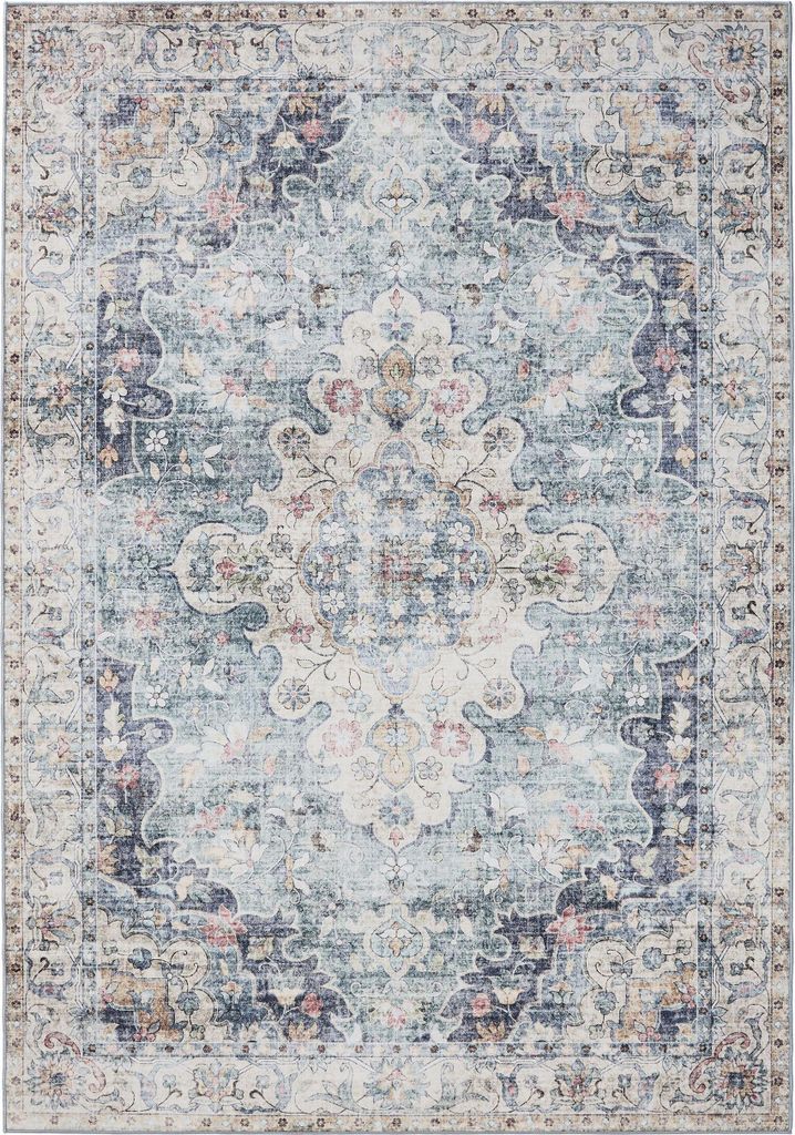 benuta prany vintage dywan George Niebieski 140x200 cm Zdjęcie produktu 