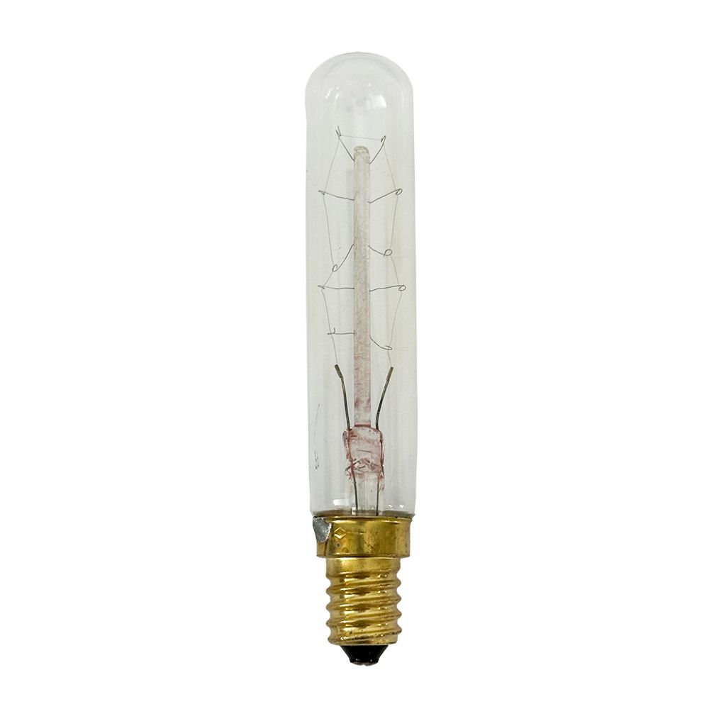 Merkur Rustika Glühbirne T20x114 Röhre 15W E14 klar Glühlampe Röhrenlampe warm dimmbar