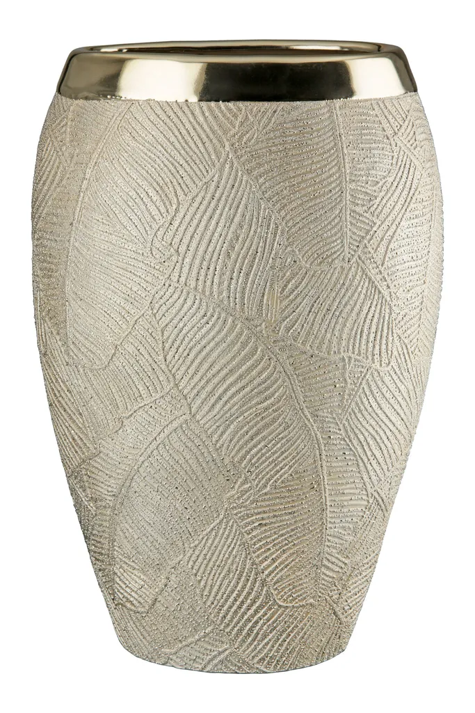 Vase Cascade Champagne 35cm : Embellissez vos Espaces Étroits avec Chic