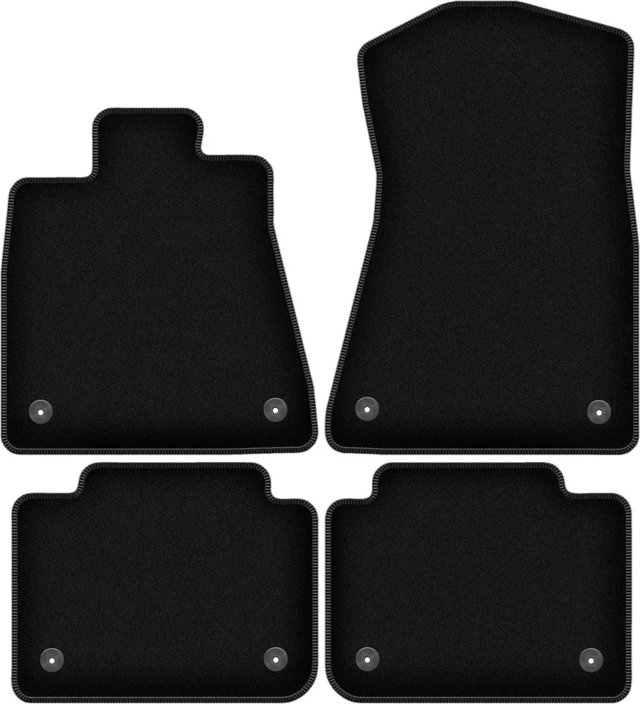 Tappetini Auto per Lexus GS IV 2012-2020 | Velluto Soft-Touch Nero