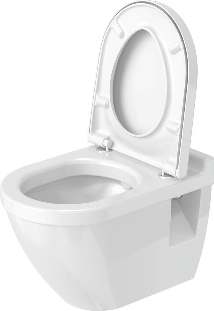 WC-Sitz Starck 3 mit SoftClose Scharniere edelstahl, weiß Produktbild 6