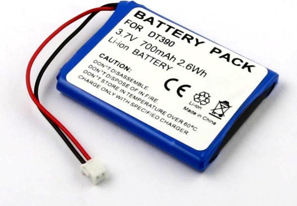 Akku für Ascom D41, D43, Li-ion, 3,7V, 700mAh ersetzt BKB201010/1, FA01302005, FA83601195