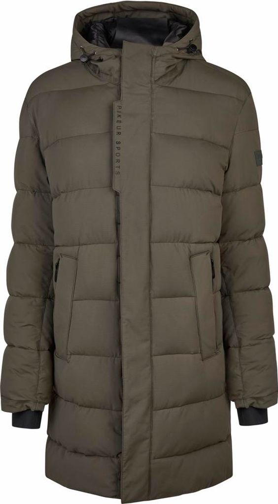 Pikeur Herren QUILTED COAT deep khaki Mantel Sports HW 25, Größe:48