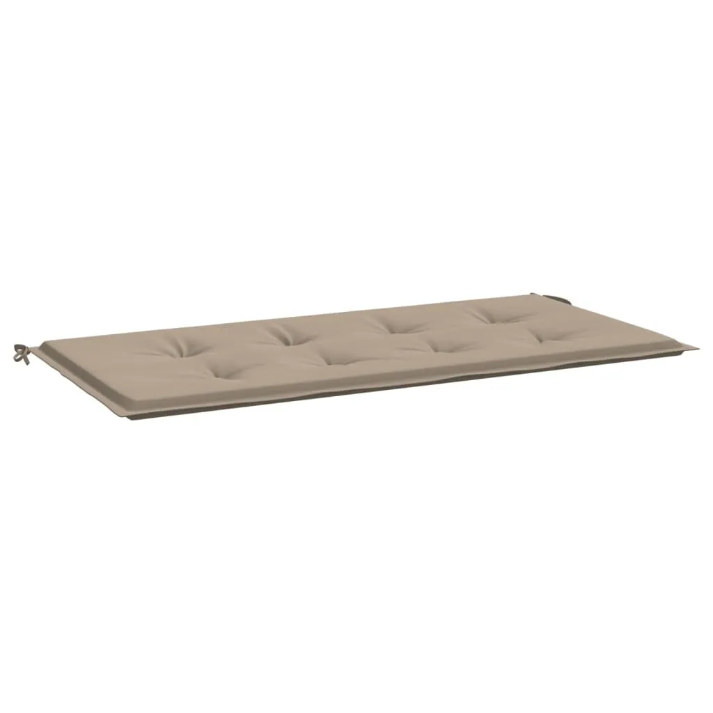 vidaXL Cuscino Panca Giardino Taupe 120x50x4 cm Tessuto Oxford Robusto