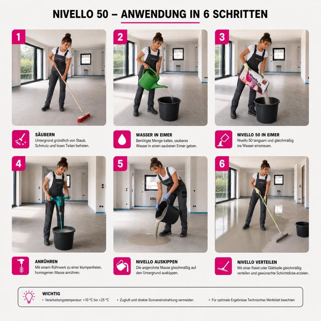 BAUMIT Nivelliermasse Nivello 50 25kg Ausgleich bis 50mm Immagine del prodotto 