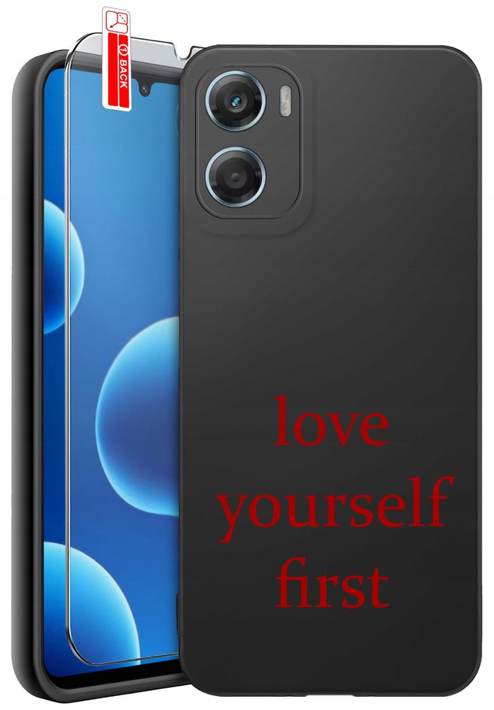 Hülle für Motorola G06 | G06 Power-Designs | Mattes Silikonetui + 9H-Glas