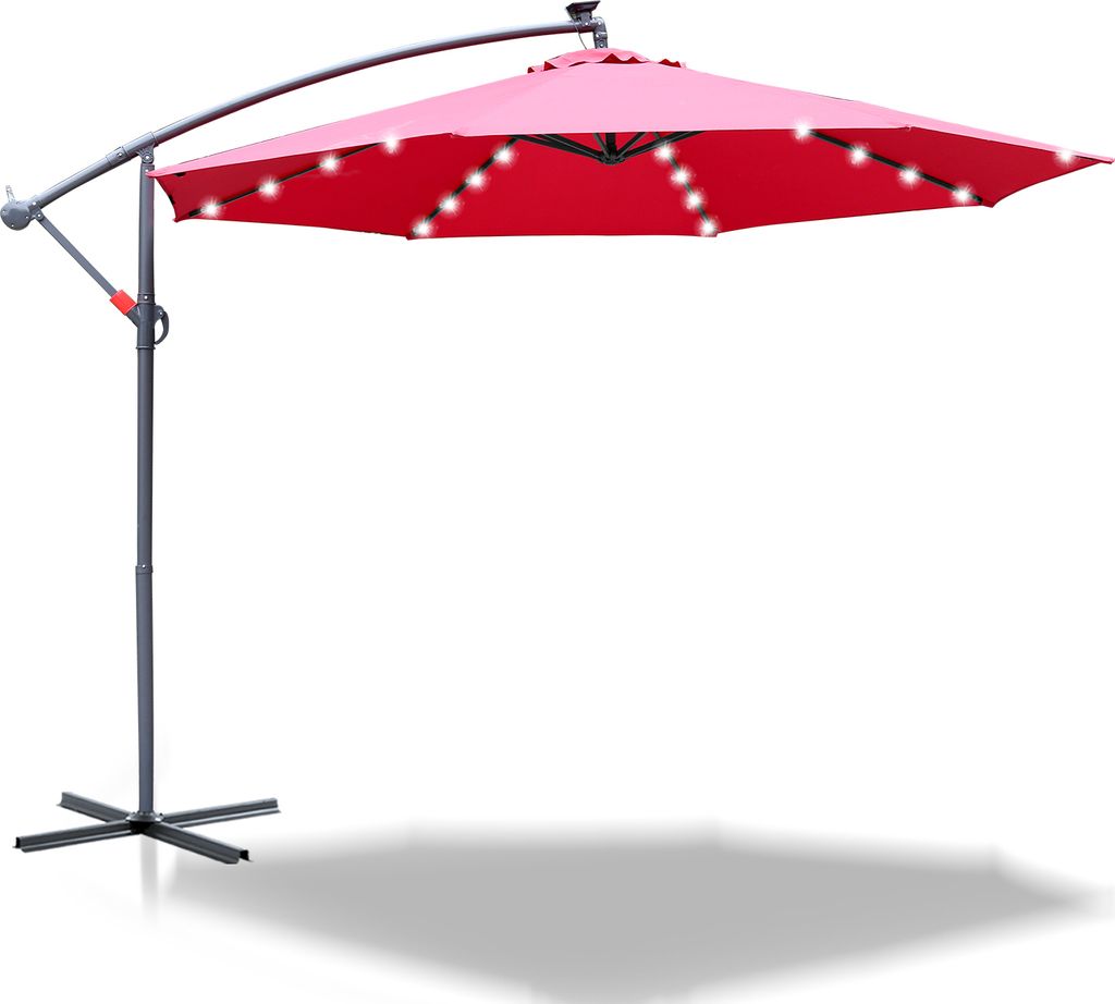 Parasol avec éclairage LED Parapluie 350 cm Parasol de Image du produit 
