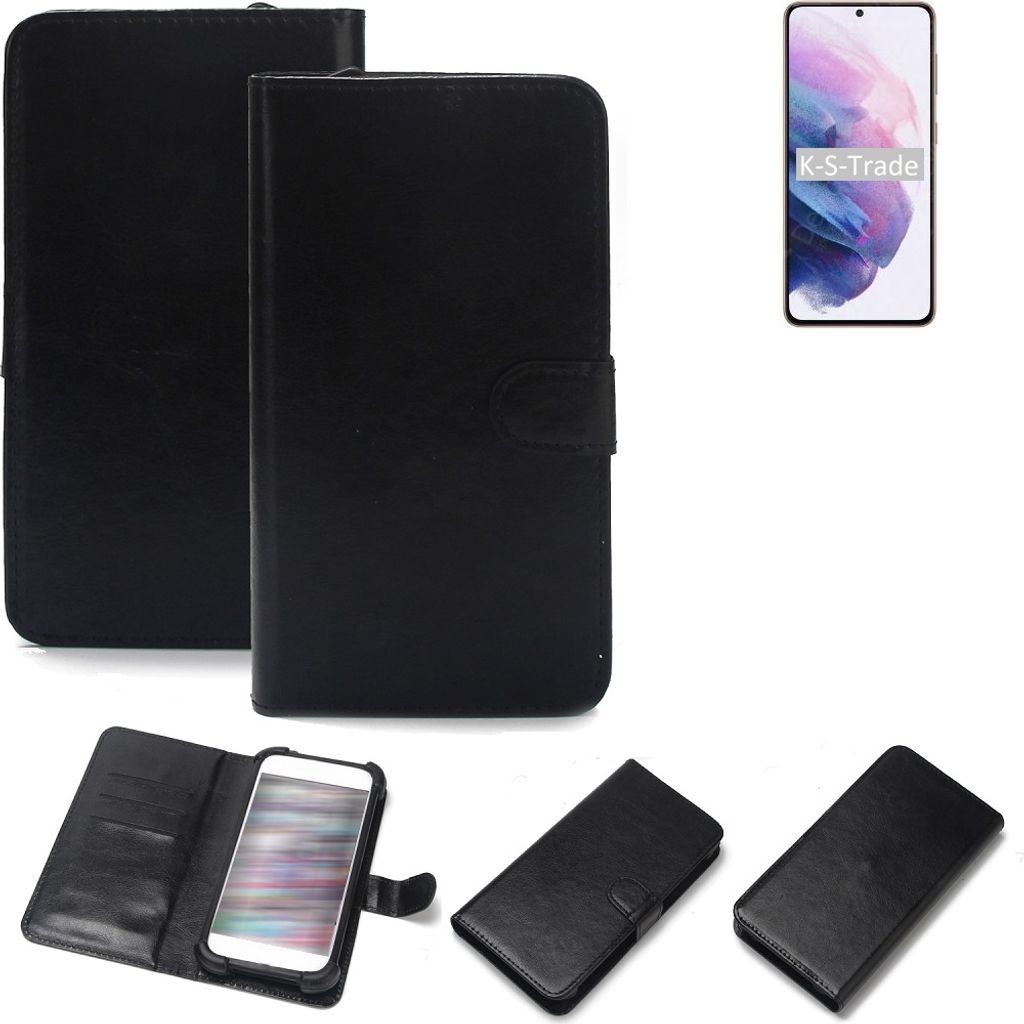 K-S-Trade Handyhülle Schutzhülle kompatibel mit Samsung Galaxy S21 5G Exynos Handy Schutz Hülle Handyhülle Bumper schwarz 1x