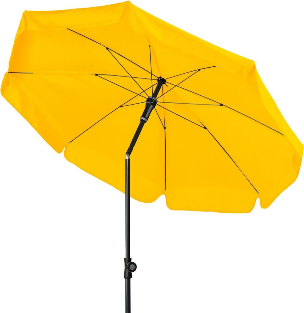 Doppler Sunline Neo 250 Sonnenschirm rund 250 cm in 13 Farben Mittelmastschirm Balkonschirm 811 Gelb