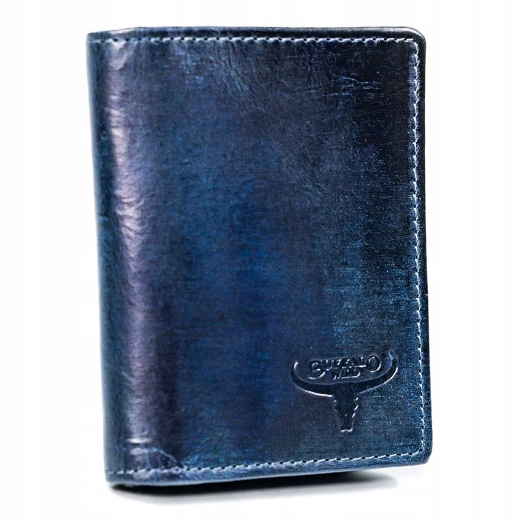 Buffalo Wild Portafoglio Verticale Uomo - Pelle Grezza Vintage