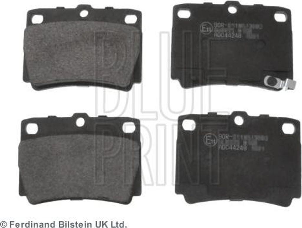 BLUE PRINT ADC44248 Bremsbelagsatz, Scheibenbremse OE MN102626 kompatibel mit Pajero
