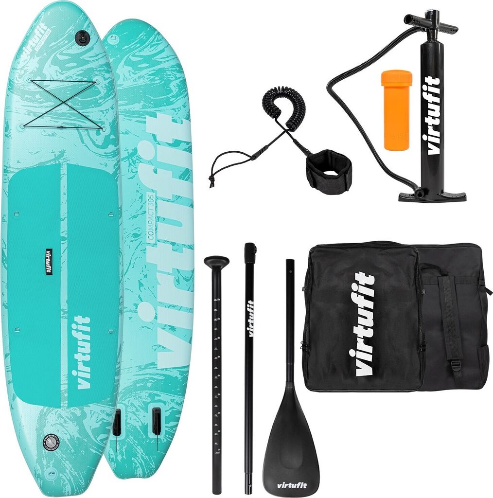 VirtuFit Supboard Ocean Compact 305 – Türkis – Mit Zubehör und Tragetasche