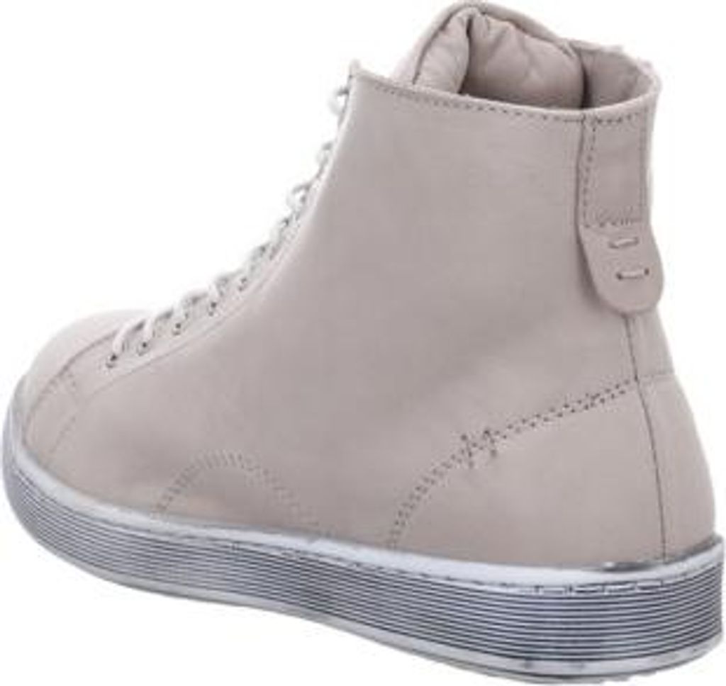 Andrea Conti 0341500111 Hightop Sneaker, Damenschuhe, Leder, Silbergrau - Damenschuhe Top Trends, Grau, leder