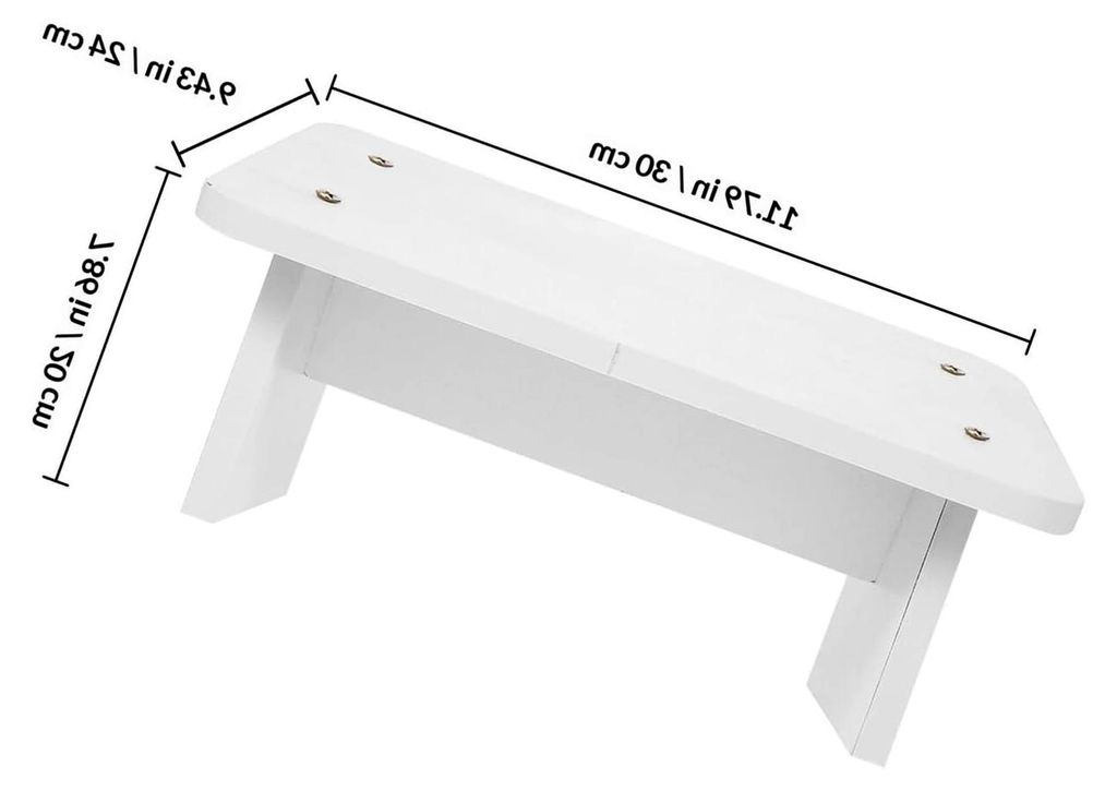 Fußhocker mit abgeschrägter Fußstütze 30cm rutschfester Tritthocker für Büro und Zuhause zur Verbesserung der Sitzhaltung und Reduzierung von...