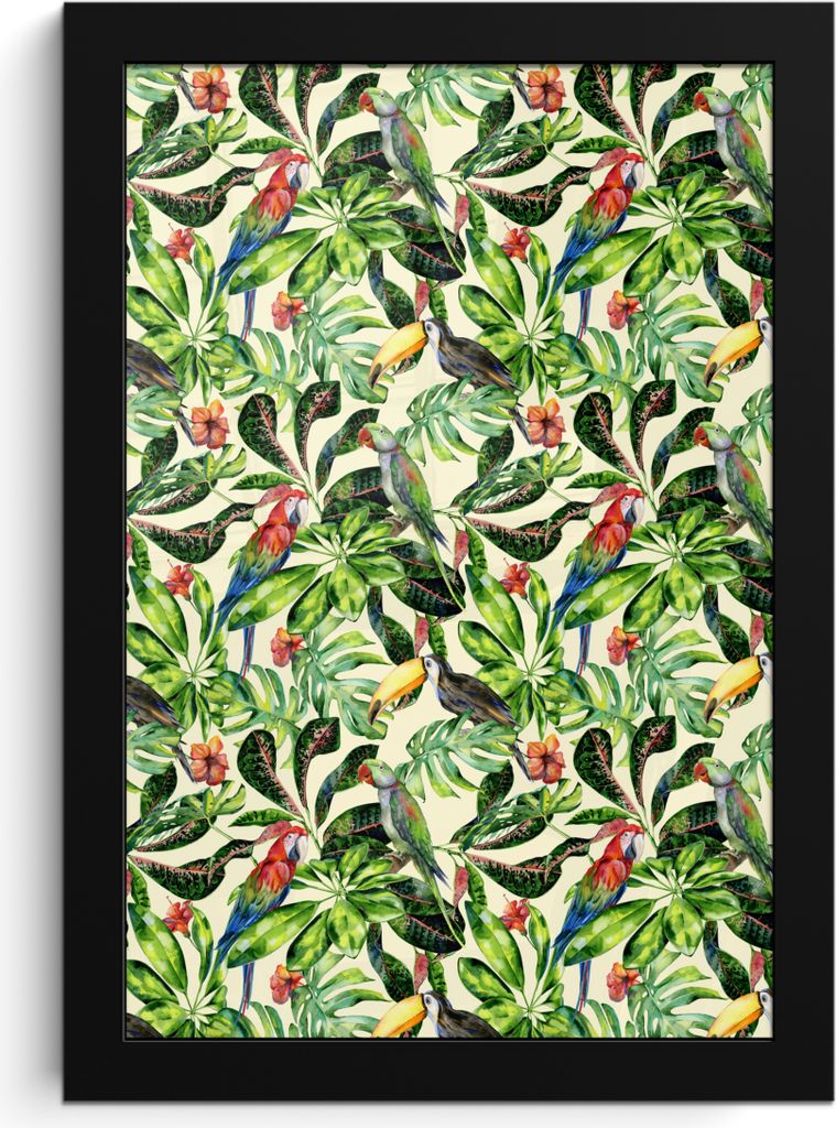 MuchoWow® MuchoWow® Gerahmtes Poster Hibiskus - Blumen - Produktbild 