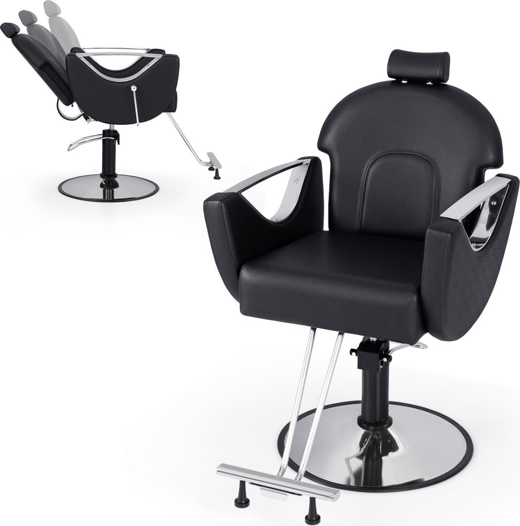 COSTWAY Friseurstuhl höhenverstellbar, Salonstuhl 360° Produktbild 
