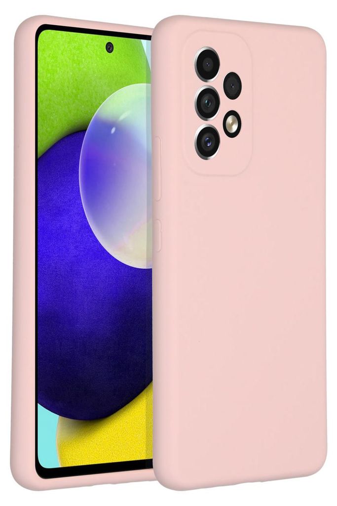 Accezz Liquid Silikoncase Samsung Galaxy A53 - Rosa Produktbild 