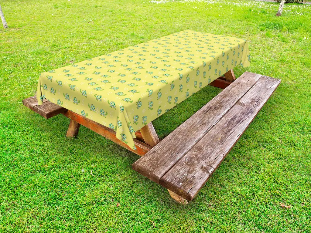 Tovaglia Outdoor ABAKUHAUS 145x210 cm Tartaruga - Lavabile e Robusta