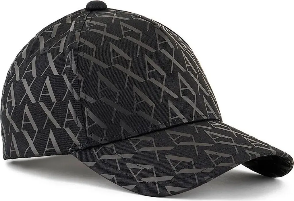 Casquette Armani Exchange noire à motif tissé intégral et taille unique - 3