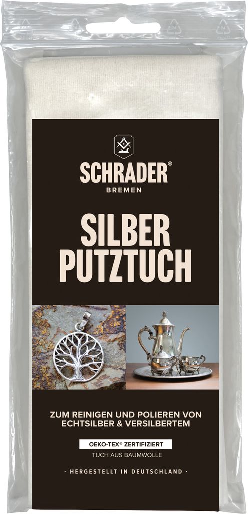 SCHRADER Silber Putztuch - zum Polieren und zur Entfernung Produktbild 