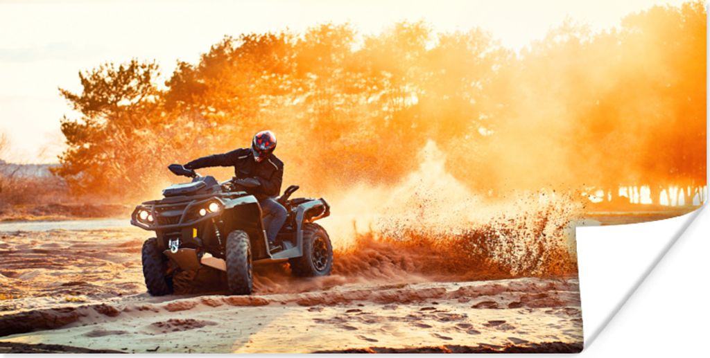 MuchoWow Poster Quad - Düne - Sonne 120x60 cm - Bild