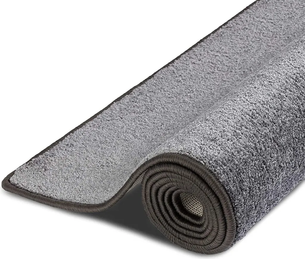 Tapis de couloir moderne Sundae Anthracite 100x100 cm style élégant - 4