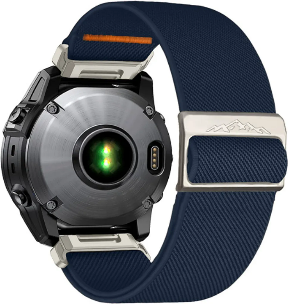 Cinturino Garmin Descent MK3i Nylon Elastico 22mm Blu - Offerta