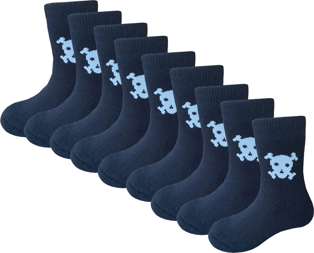 YALION 9 Paar Kinder Jungen Mädchen Baumwolle Babysocken Haussocken Thermosocken,Schweiß Atmungsaktiv und Elastisch (12-18 Monate)