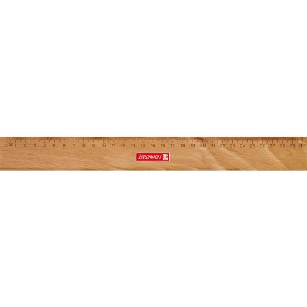 Brunnen 10-49 740 30, Schreibtisch-Lineal, Holz, Holz, cm, Produktbild 