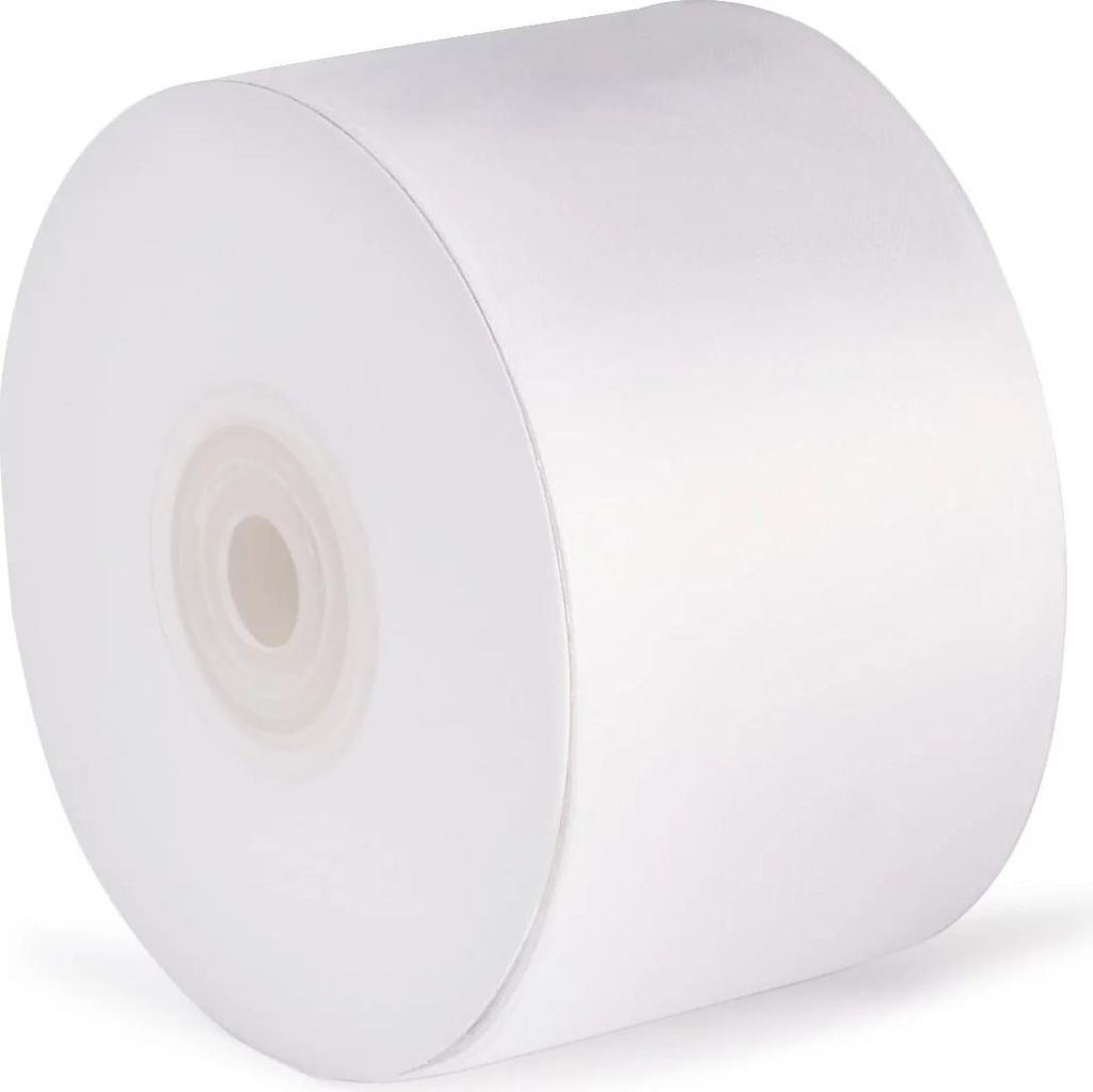 Satinband 27 Meter x 25 mm weiß