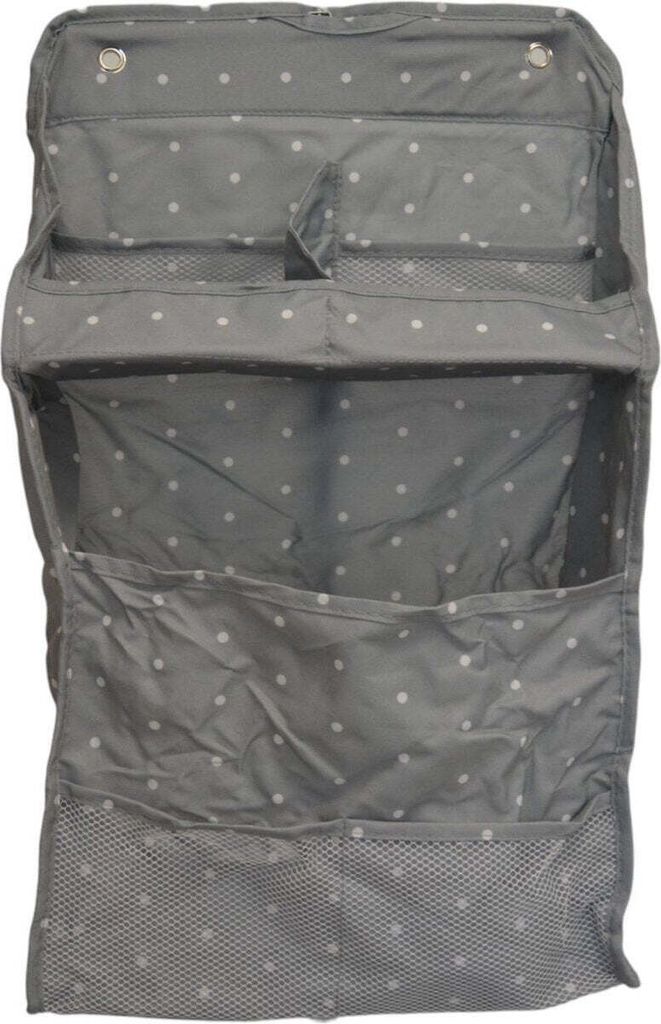 Hängende Aufbewahrung – Grau – inklusive Aufhängehaken – Hänge-Organizer für jeden Raum im Haus – hängende Aufbewahrungstasche