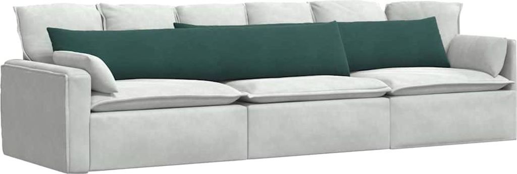 (Robust Möbel) Sofakissen 2 Stück Dunkelgrün 200 x 40cm Cordstoff - CL683897 - Gartenmöbelauflagen