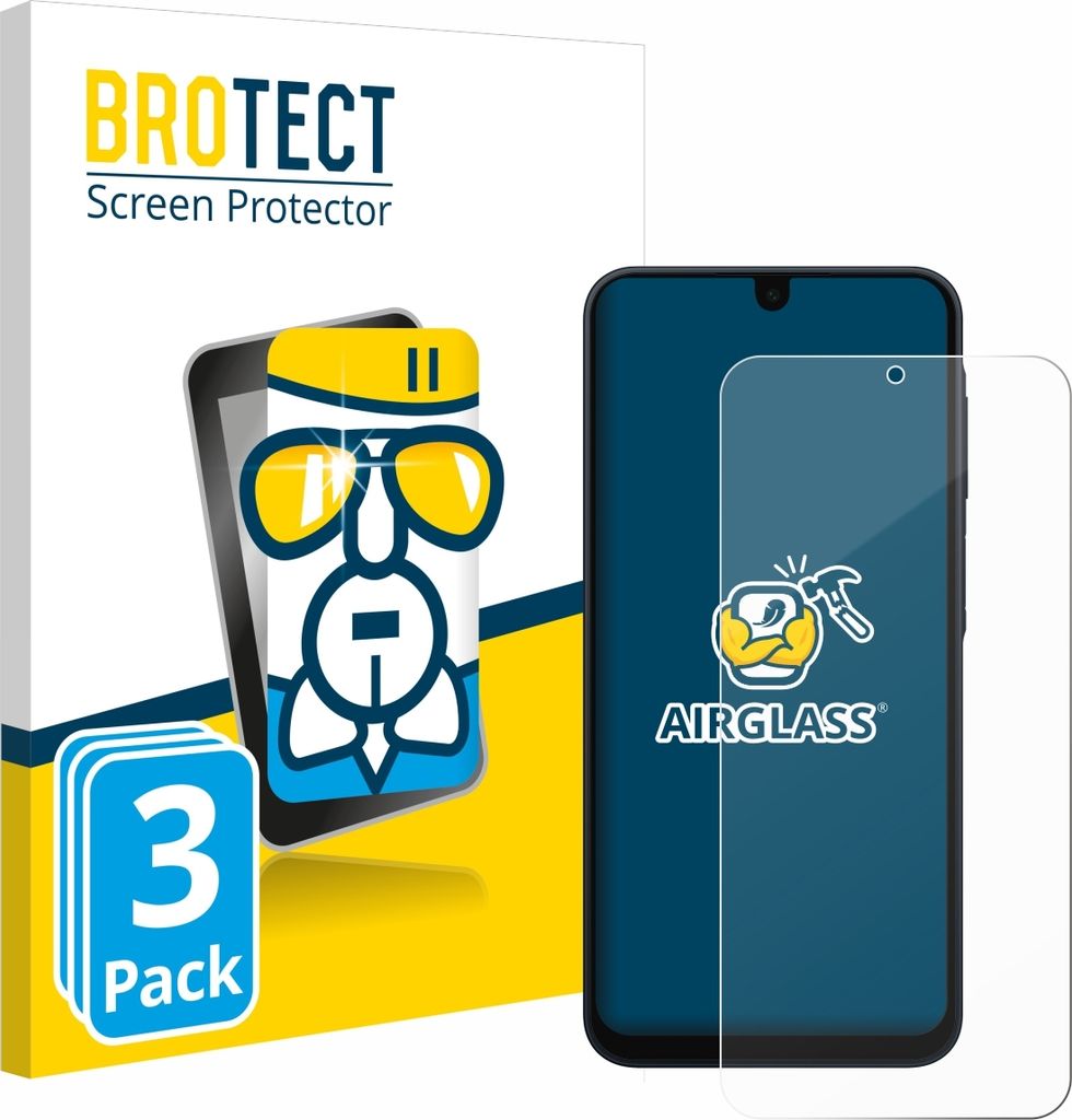 3x BROTECT Schutzglas für Samsung Galaxy A16 5G / A17 5G / F17 / F17 5G Schutzfolie Panzer Folie Glas Display Schutz klar