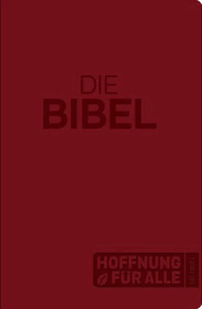 Hoffnung für alle Bible à Grands Caractères et Reliure Souple Durable