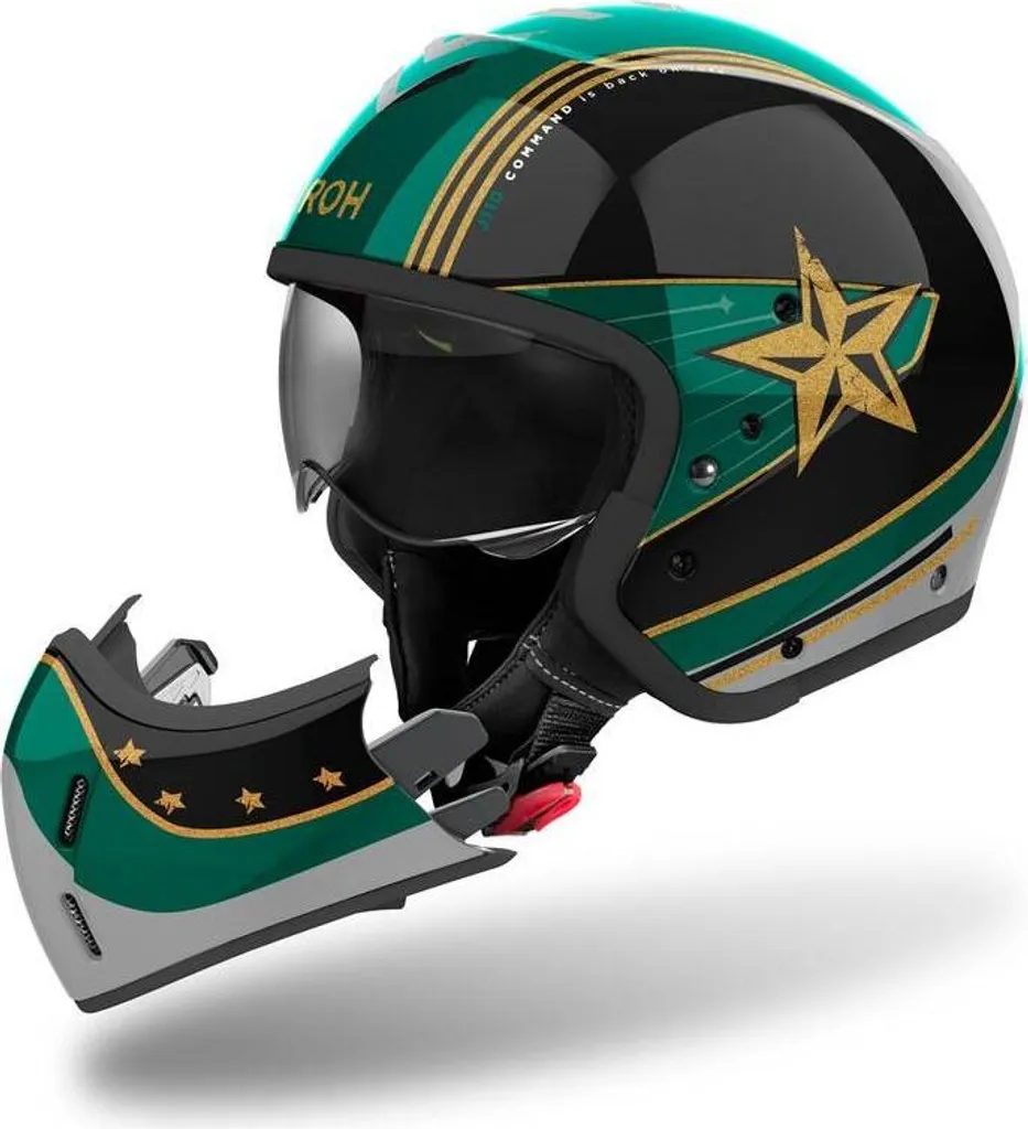 Casque de moto modulable transformable Airoh J 110 Command taille S - 6