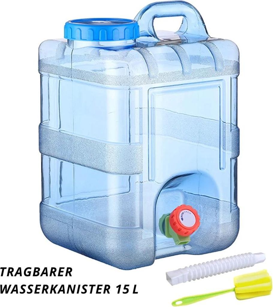 Wasserkanister 15 L – Tragbarer Trinkwasserbehälter mit Produktbild 